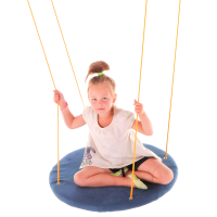 Illustrative example of Children Sensory Training Suspension Round Wooden Horse Swing from Google Search