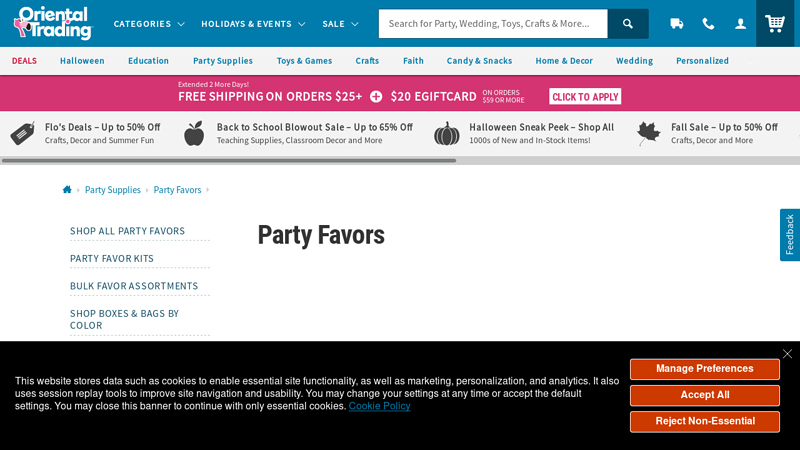 Party Favors for Kids & Favor Boxes | Oriental Trading