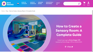 How to Create a Sensory Room: A Complete Guide - funandfunction - best SENSORY SPACE in China