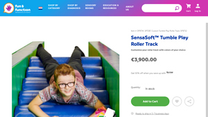 Fun and Function - Soft Roller Slide for Sensory Play