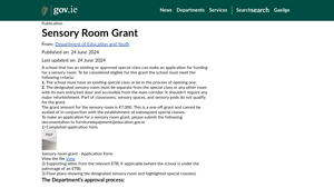 Sensory Room Grant - Gov.ie - sensory room equipment in ireland