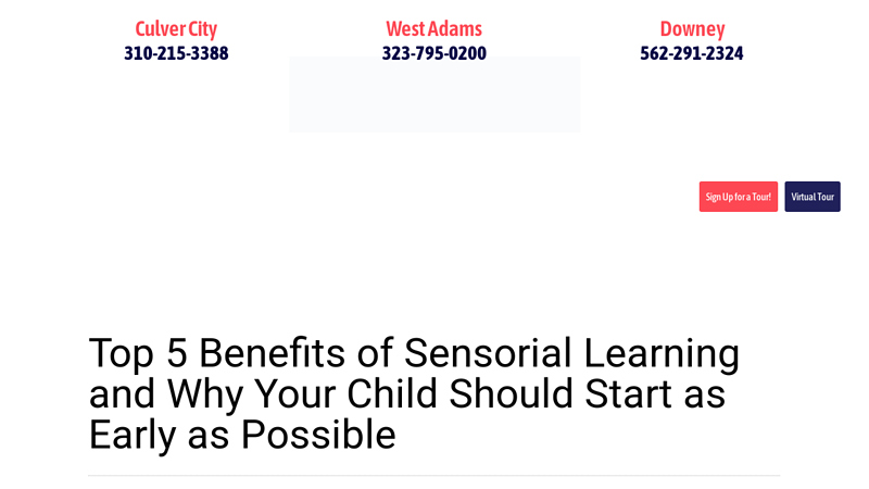Top 5 Benefits of Sensorial Learning and Why Your Child Should ...