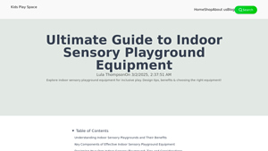 Ultimate Guide to Indoor Sensory Playground Equipment - sensory play equipment