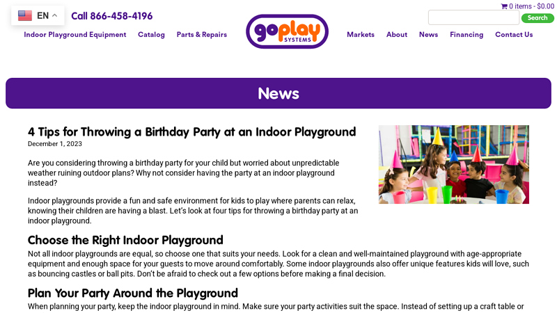 4 Tips for Throwing a Birthday Party at an Indoor Playground
