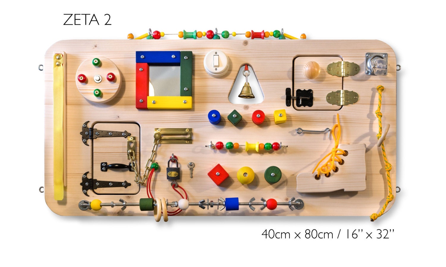 Illustrative example of sensory activity board kids from Google Search