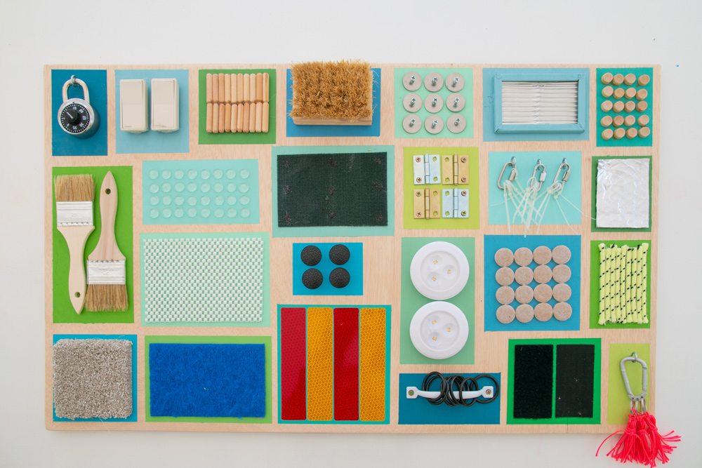 Illustrative example of sensory board for autism from Google Search