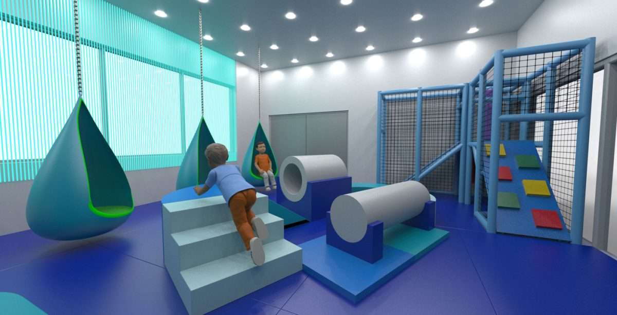 Illustrative example of sensory playground indoor from Google Search