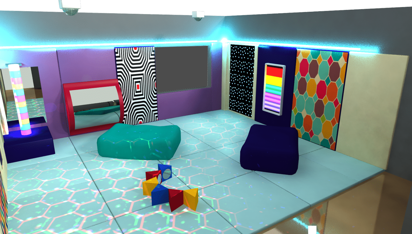 Illustrative example of sensory room equipment for schools from Google Search