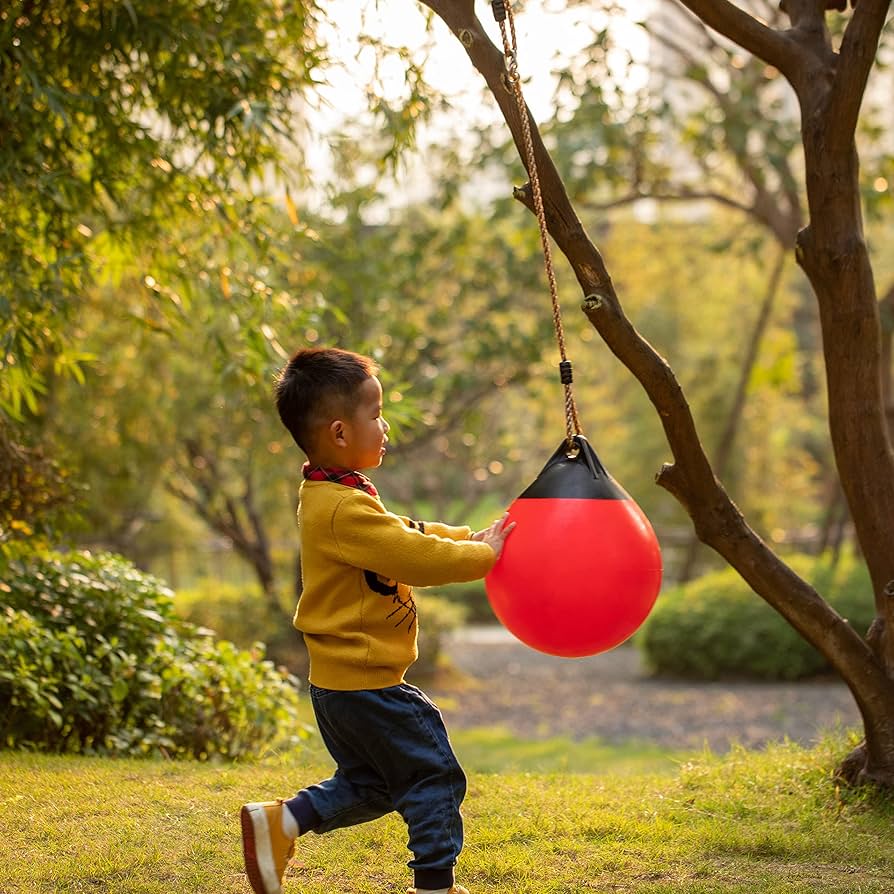 Illustrative example of Sensory Training Hanging Swing Hand Grip Woven Ball from Google Search