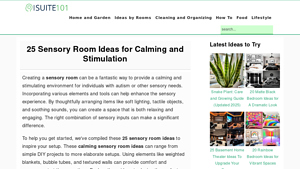 25 Sensory Room Ideas for Calming and Stimulation - Suite 101 - best SENSORY SPACE in ireland