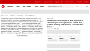 Target - Qaba Sensory Spinning Chair