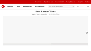 Target - Sand and Water Tables