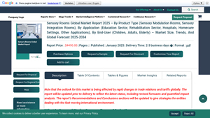 Sensory Rooms Market Report 2025 - Sensory Rooms Market Size & Trends - Sensory Rooms & Sensory Equipment Solutions in Australia