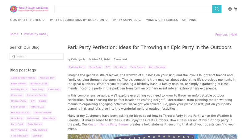 Park Party Perfection: Ideas for Throwing an Epic Party in the Outdoors