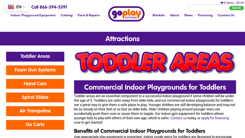 Commercial Indoor Playgrounds for Toddlers - Go Play Systems