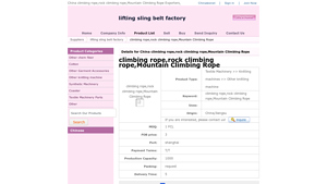 ChinaTexNet - Mountain Climbing Rope