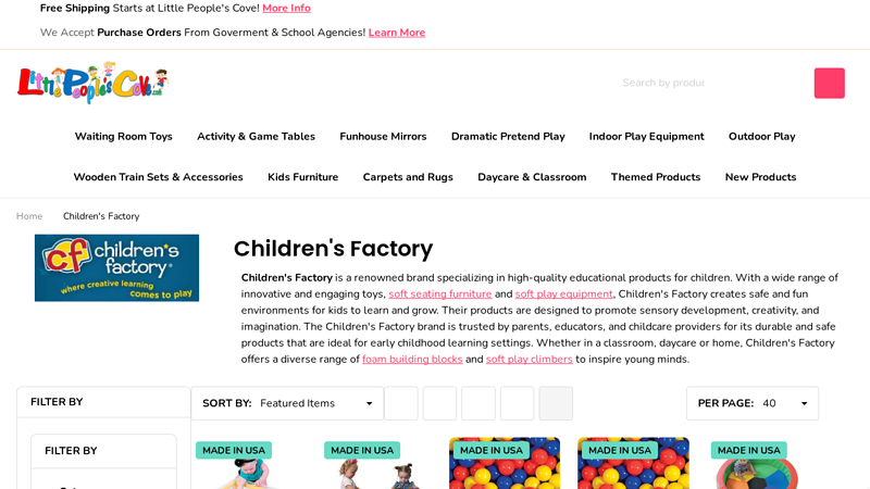 Children's Factory - Indoor Soft Play for Kids - Little People's Cove