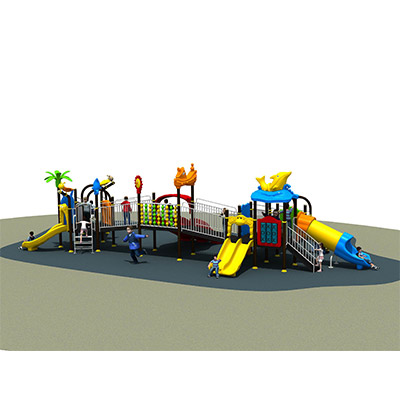 Illustrative image for Disabled children plastic slides outdoor playground