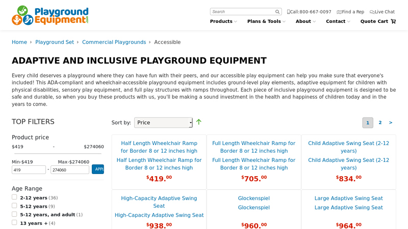 Adaptive and Inclusive Playground Equipment