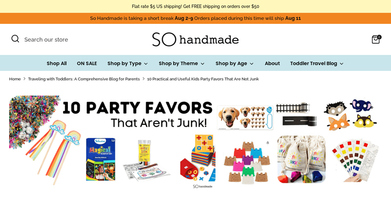 10 Practical and Useful Kids Party Favors That Are Not Junk