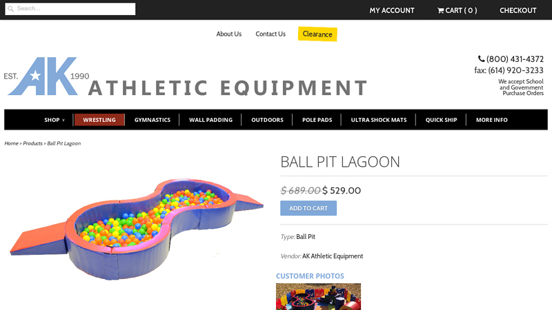 Ball Pit Lagoon - AK Athletic Equipment