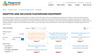 Playground Equipment - Inclusive Play Structures