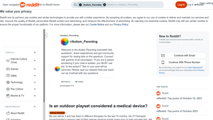 Reddit - Outdoor Playset for Autism Therapy