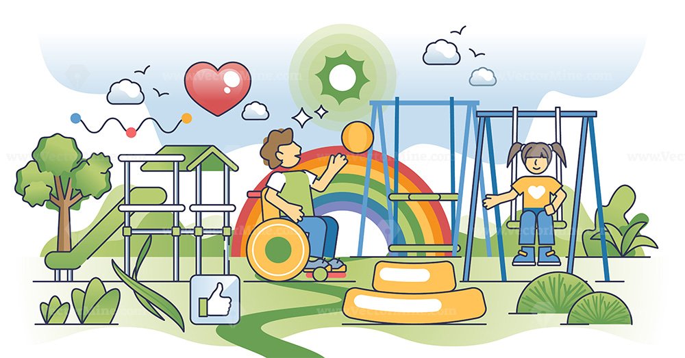 Illustrative image for Special outdoor toys playground equipment for special kids